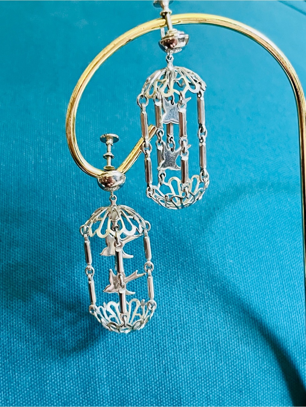 Miniature Birdcage Earrings